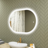 100x70 cm Podświetlane lustro do łazienki, 100x70cm, Dual color, Włącznik dotykowy